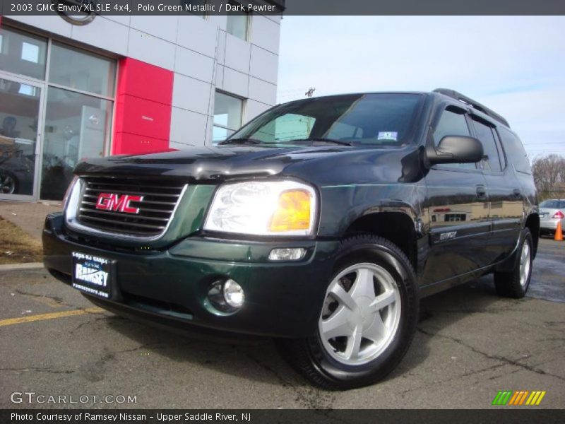 Polo Green Metallic / Dark Pewter 2003 GMC Envoy XL SLE 4x4