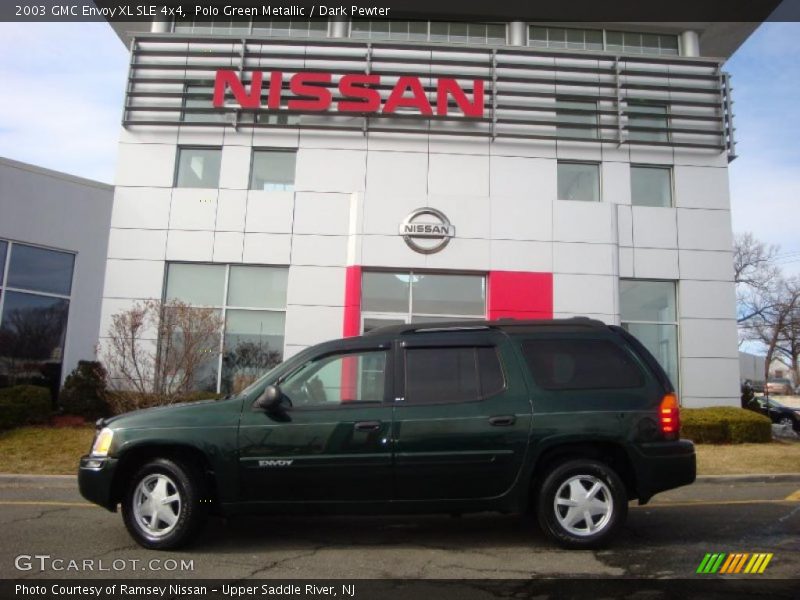 Polo Green Metallic / Dark Pewter 2003 GMC Envoy XL SLE 4x4