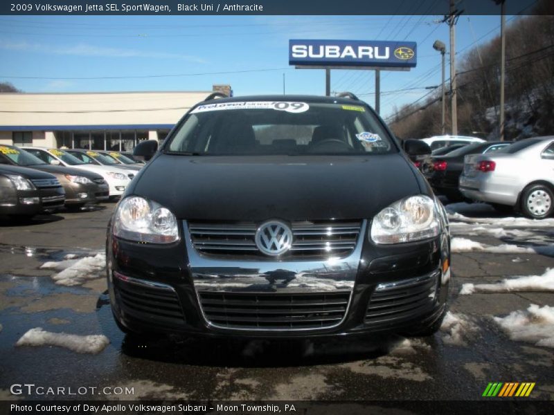 Black Uni / Anthracite 2009 Volkswagen Jetta SEL SportWagen