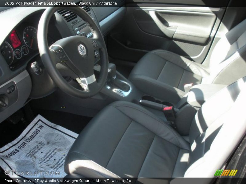 Black Uni / Anthracite 2009 Volkswagen Jetta SEL SportWagen