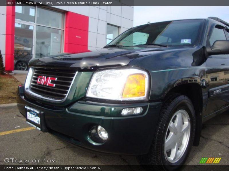 Polo Green Metallic / Dark Pewter 2003 GMC Envoy XL SLE 4x4