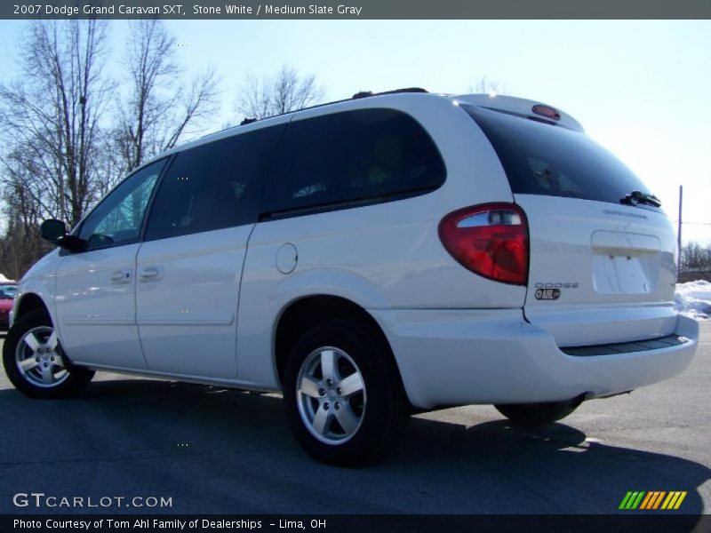 Stone White / Medium Slate Gray 2007 Dodge Grand Caravan SXT