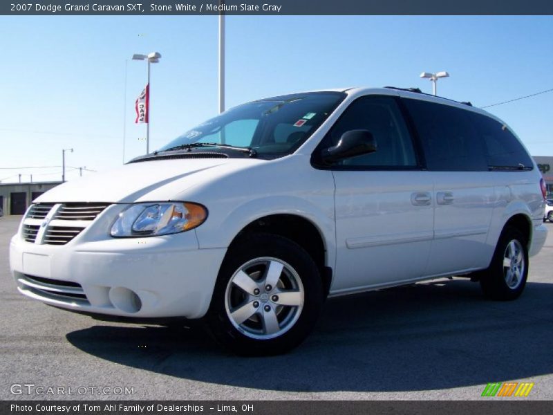 Stone White / Medium Slate Gray 2007 Dodge Grand Caravan SXT