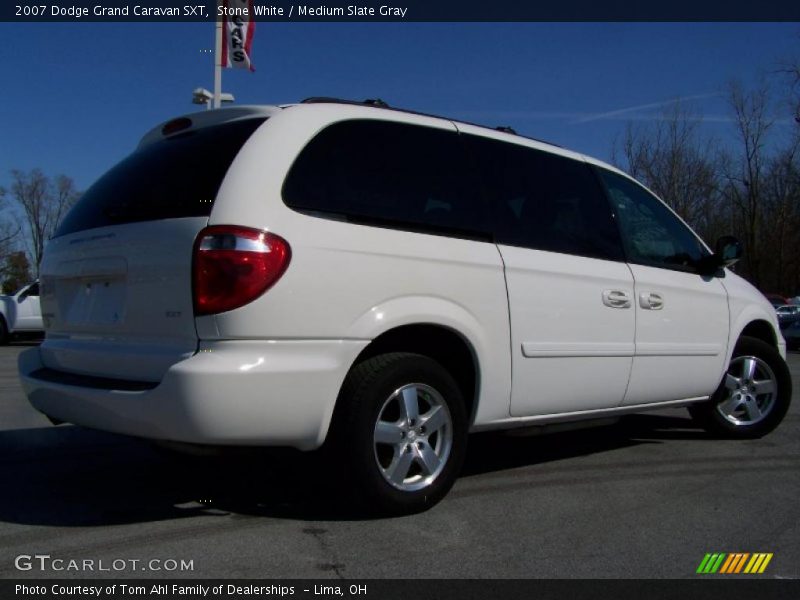 Stone White / Medium Slate Gray 2007 Dodge Grand Caravan SXT