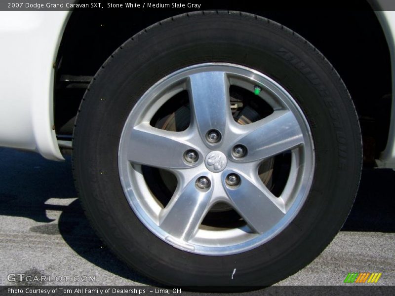 Stone White / Medium Slate Gray 2007 Dodge Grand Caravan SXT