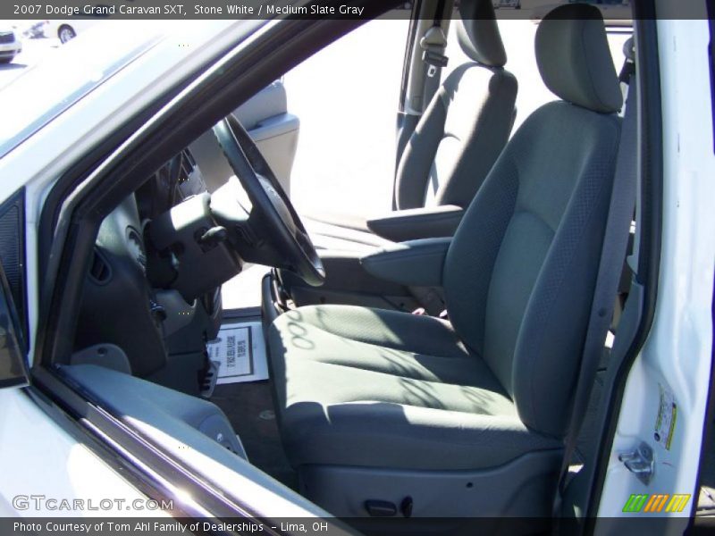Stone White / Medium Slate Gray 2007 Dodge Grand Caravan SXT