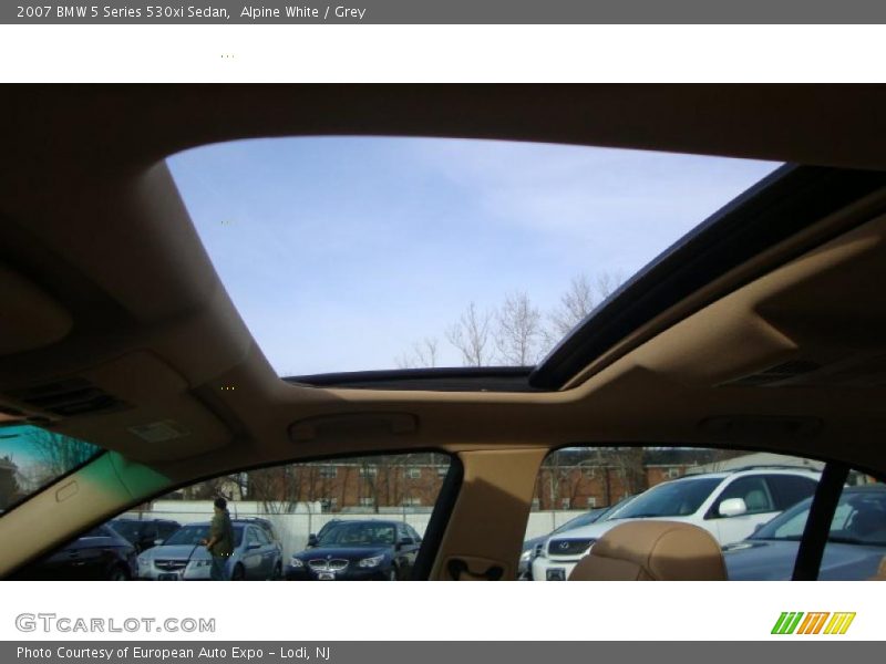 Alpine White / Grey 2007 BMW 5 Series 530xi Sedan