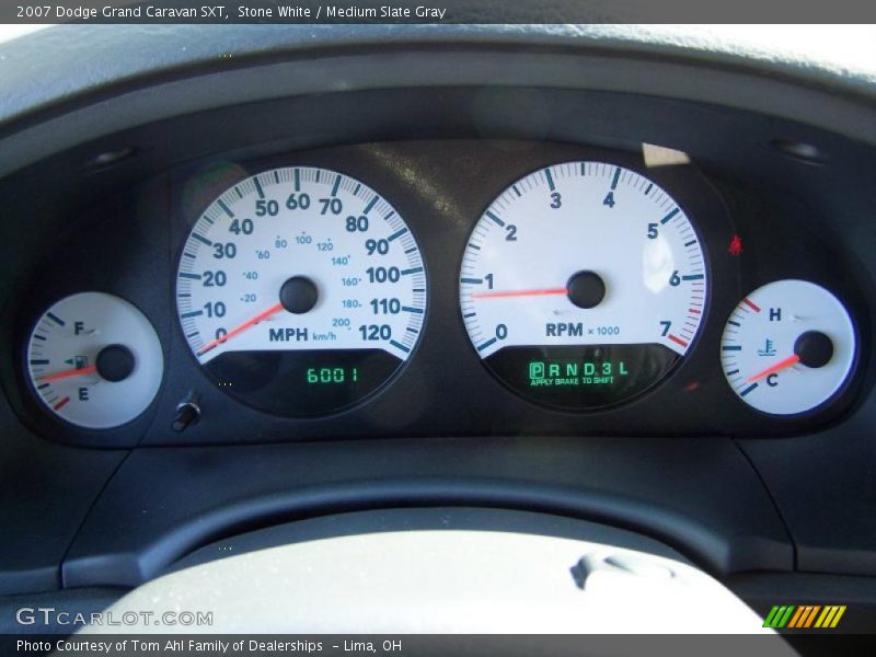 Stone White / Medium Slate Gray 2007 Dodge Grand Caravan SXT