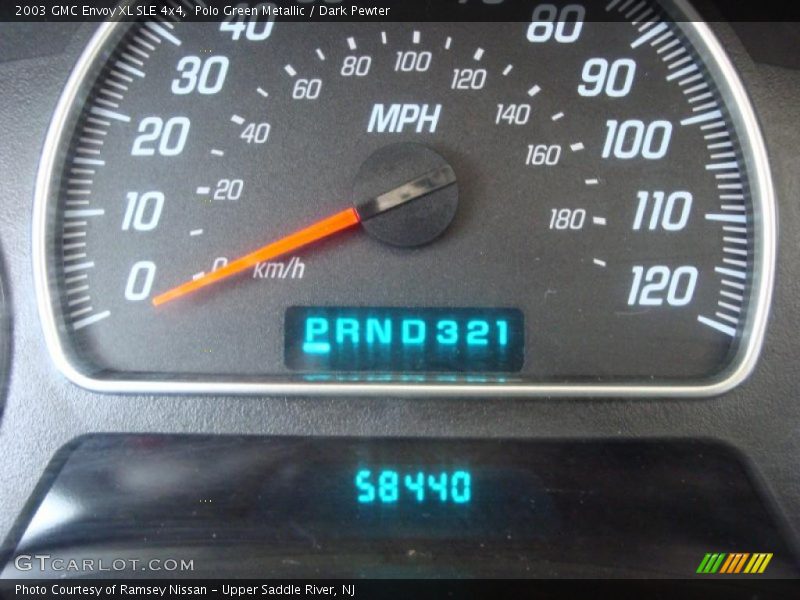 Polo Green Metallic / Dark Pewter 2003 GMC Envoy XL SLE 4x4