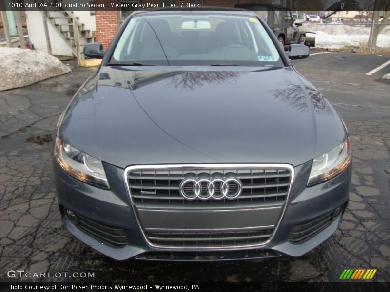 Meteor Gray Pearl Effect / Black 2010 Audi A4 2.0T quattro Sedan