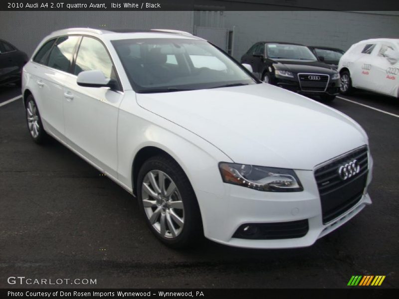 Ibis White / Black 2010 Audi A4 2.0T quattro Avant