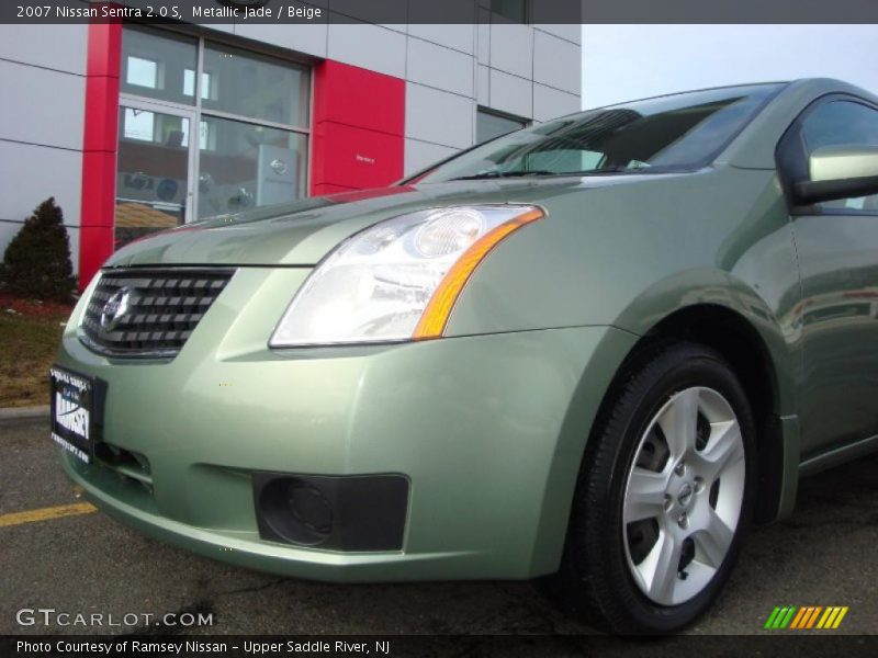 Metallic Jade / Beige 2007 Nissan Sentra 2.0 S