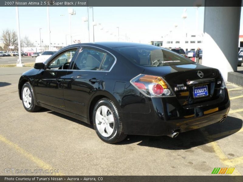 Super Black / Frost 2007 Nissan Altima 2.5 S