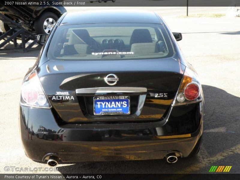 Super Black / Frost 2007 Nissan Altima 2.5 S