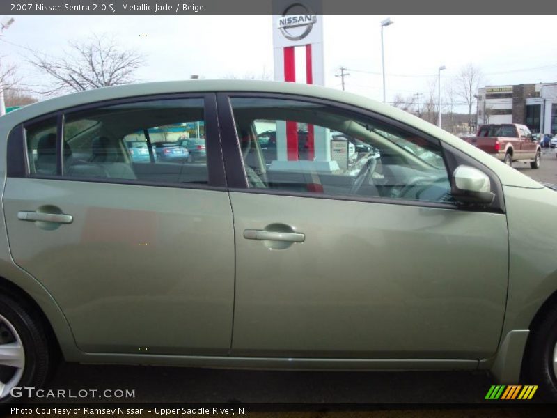 Metallic Jade / Beige 2007 Nissan Sentra 2.0 S