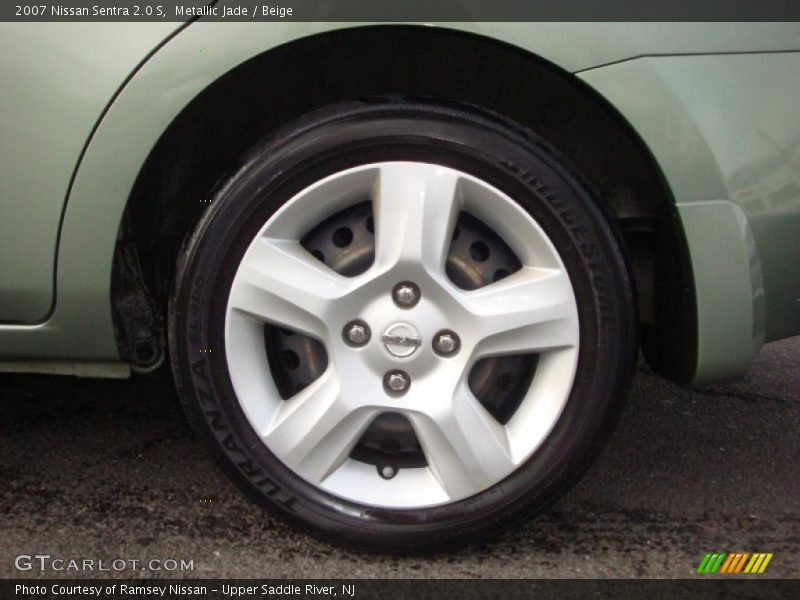 Metallic Jade / Beige 2007 Nissan Sentra 2.0 S
