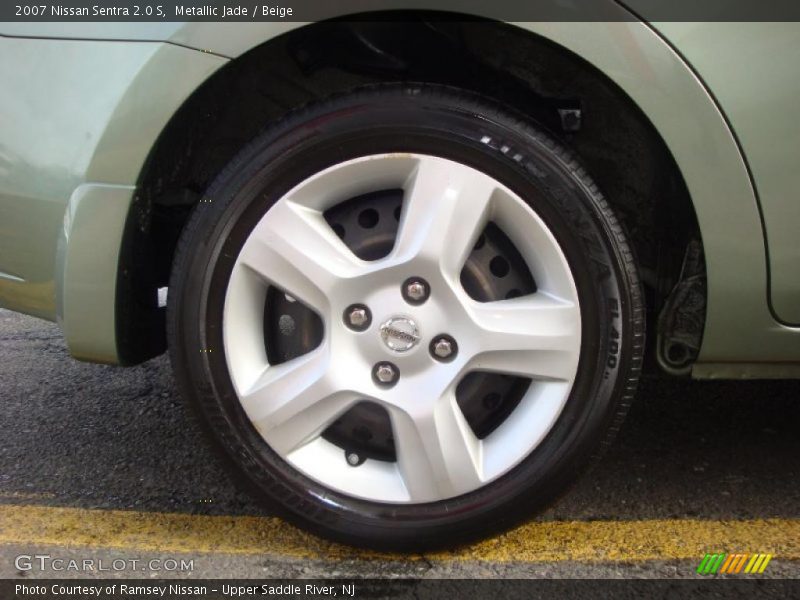 Metallic Jade / Beige 2007 Nissan Sentra 2.0 S