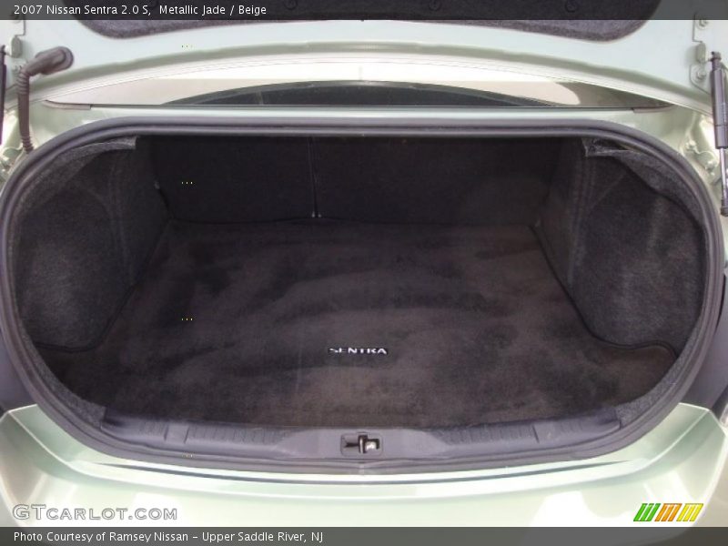 Metallic Jade / Beige 2007 Nissan Sentra 2.0 S