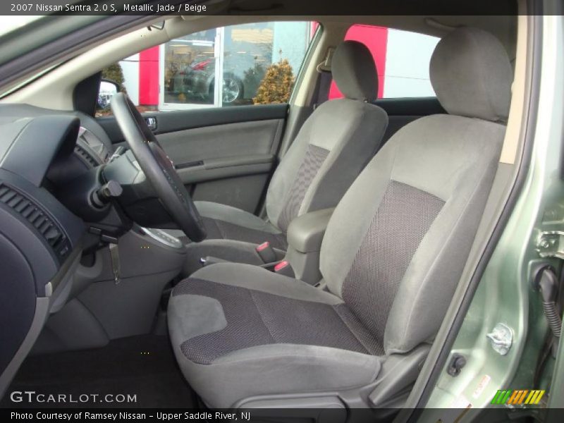 Metallic Jade / Beige 2007 Nissan Sentra 2.0 S