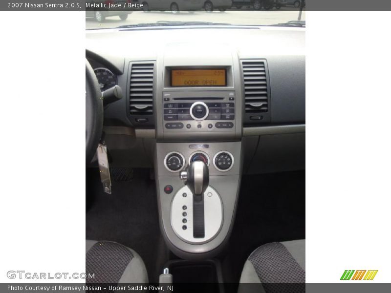 Metallic Jade / Beige 2007 Nissan Sentra 2.0 S