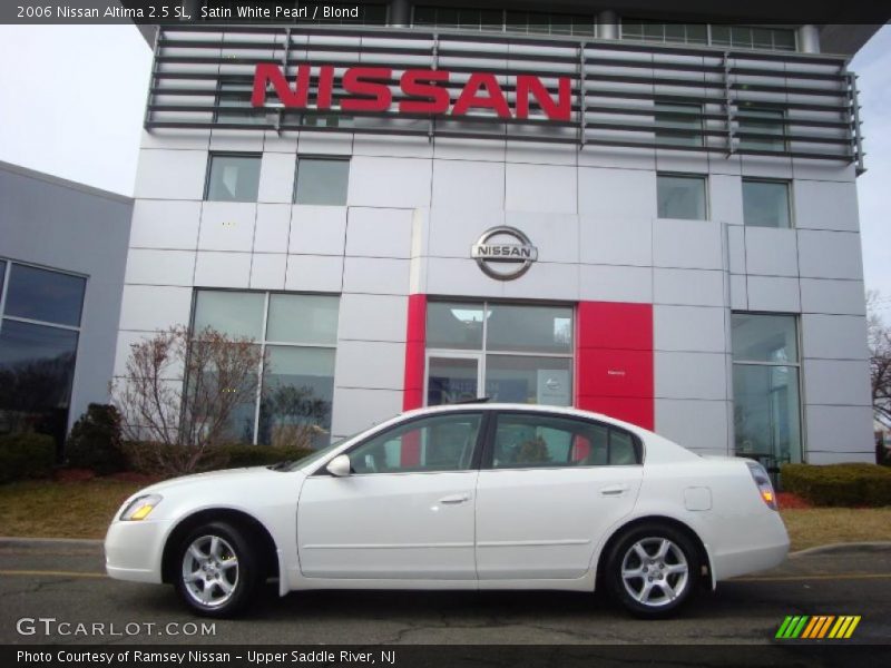 Satin White Pearl / Blond 2006 Nissan Altima 2.5 SL