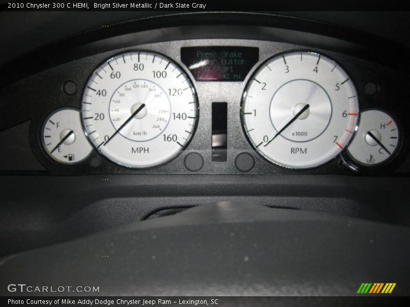 Bright Silver Metallic / Dark Slate Gray 2010 Chrysler 300 C HEMI