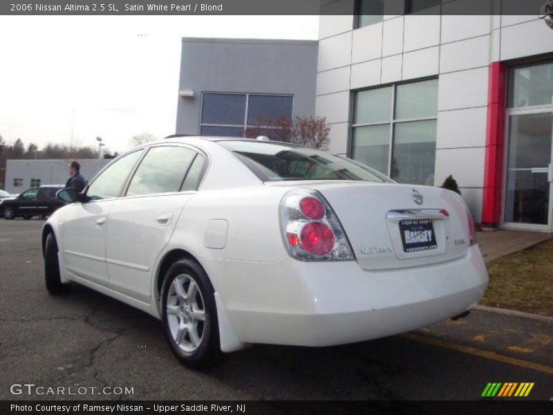 Satin White Pearl / Blond 2006 Nissan Altima 2.5 SL