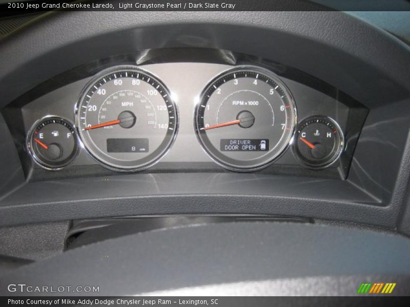 Light Graystone Pearl / Dark Slate Gray 2010 Jeep Grand Cherokee Laredo