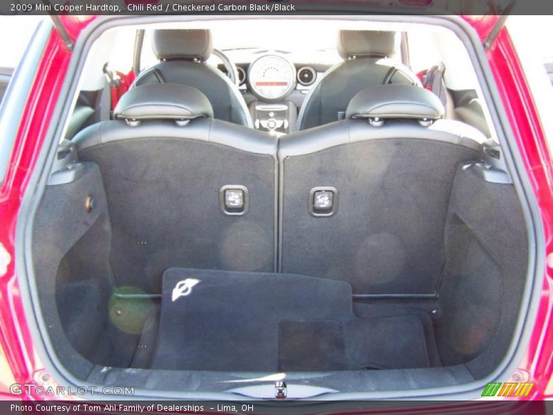 Chili Red / Checkered Carbon Black/Black 2009 Mini Cooper Hardtop