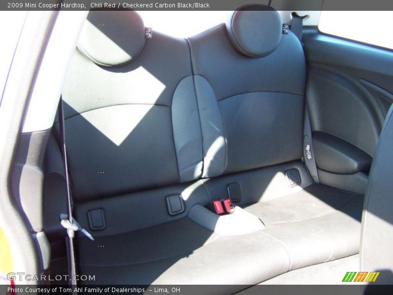 Chili Red / Checkered Carbon Black/Black 2009 Mini Cooper Hardtop