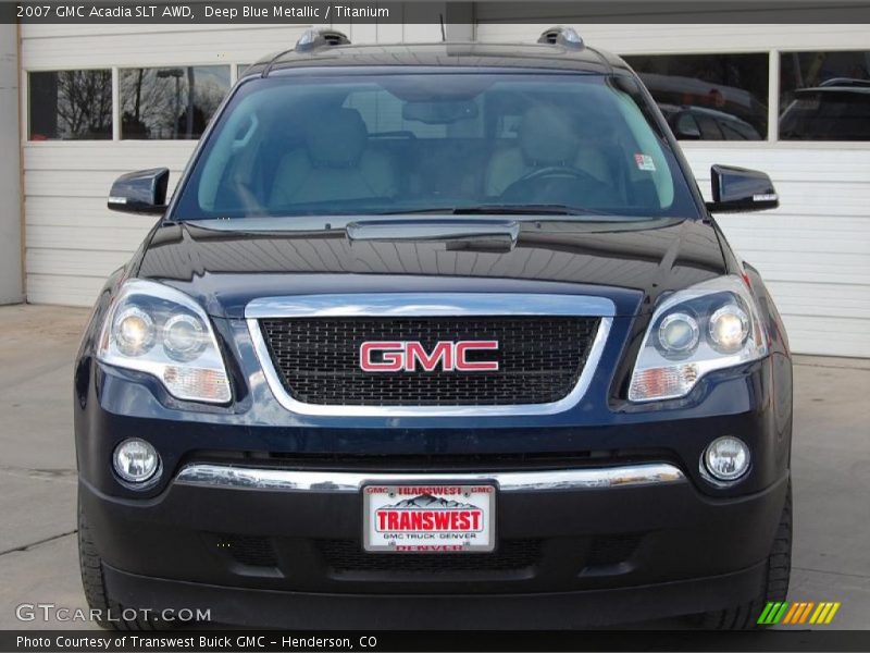 Deep Blue Metallic / Titanium 2007 GMC Acadia SLT AWD