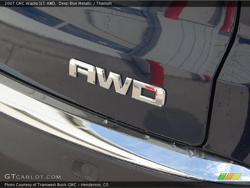 Deep Blue Metallic / Titanium 2007 GMC Acadia SLT AWD