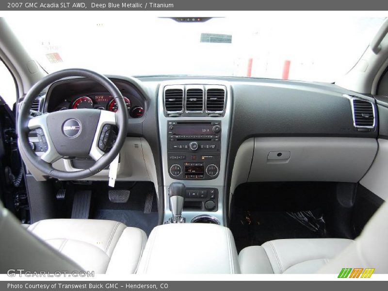 Deep Blue Metallic / Titanium 2007 GMC Acadia SLT AWD