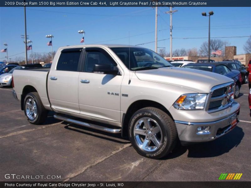 Light Graystone Pearl / Dark Slate/Medium Graystone 2009 Dodge Ram 1500 Big Horn Edition Crew Cab 4x4