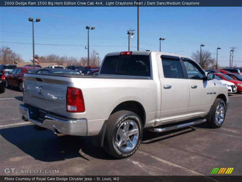 Light Graystone Pearl / Dark Slate/Medium Graystone 2009 Dodge Ram 1500 Big Horn Edition Crew Cab 4x4