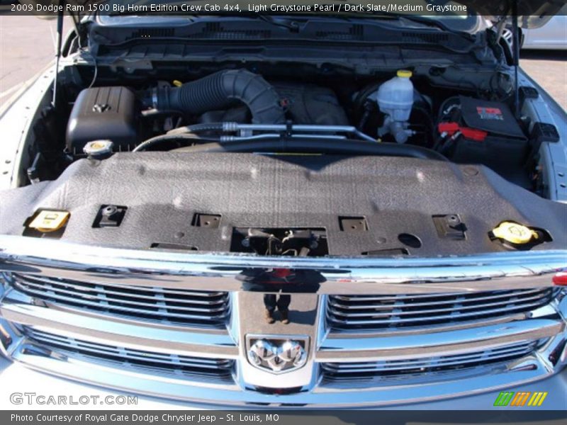 Light Graystone Pearl / Dark Slate/Medium Graystone 2009 Dodge Ram 1500 Big Horn Edition Crew Cab 4x4