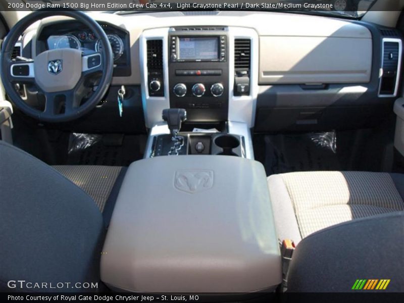 Light Graystone Pearl / Dark Slate/Medium Graystone 2009 Dodge Ram 1500 Big Horn Edition Crew Cab 4x4