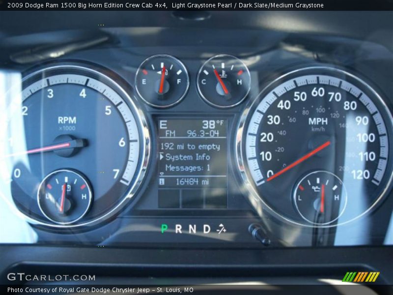 Light Graystone Pearl / Dark Slate/Medium Graystone 2009 Dodge Ram 1500 Big Horn Edition Crew Cab 4x4