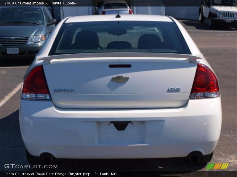 White / Ebony 2009 Chevrolet Impala SS