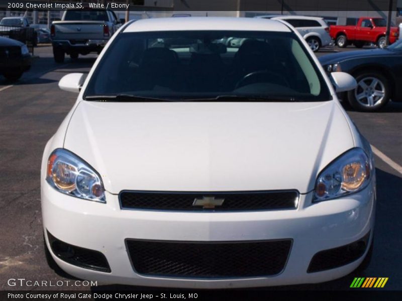 White / Ebony 2009 Chevrolet Impala SS