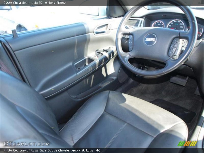 White / Ebony 2009 Chevrolet Impala SS