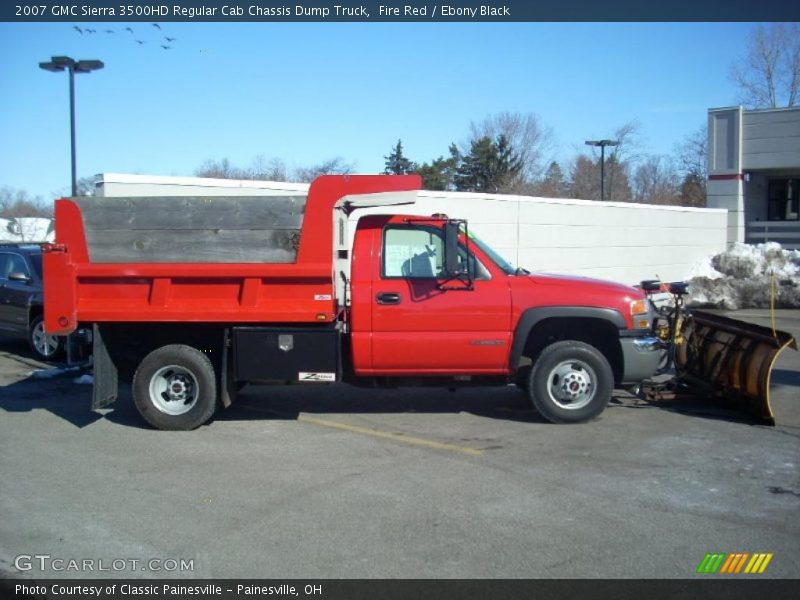 Fire Red / Ebony Black 2007 GMC Sierra 3500HD Regular Cab Chassis Dump Truck
