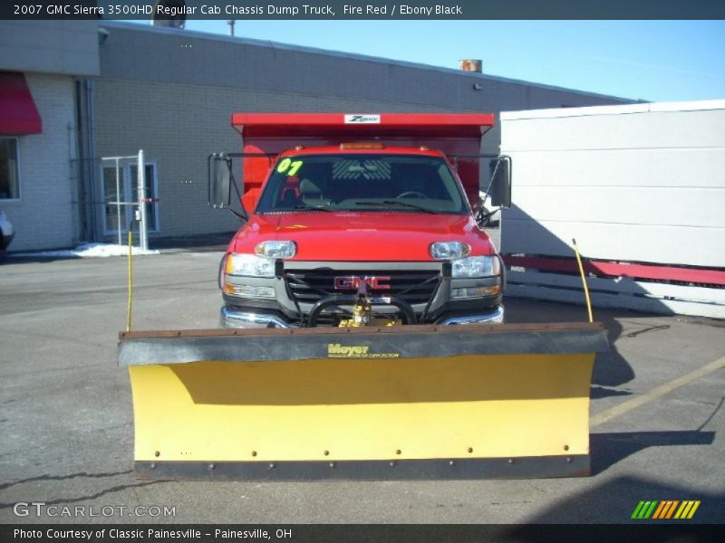 Fire Red / Ebony Black 2007 GMC Sierra 3500HD Regular Cab Chassis Dump Truck