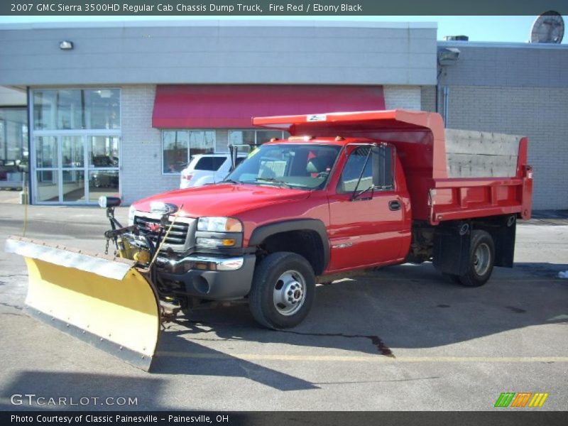 Fire Red / Ebony Black 2007 GMC Sierra 3500HD Regular Cab Chassis Dump Truck