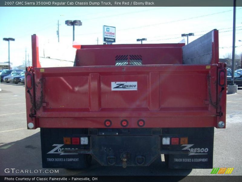 Fire Red / Ebony Black 2007 GMC Sierra 3500HD Regular Cab Chassis Dump Truck