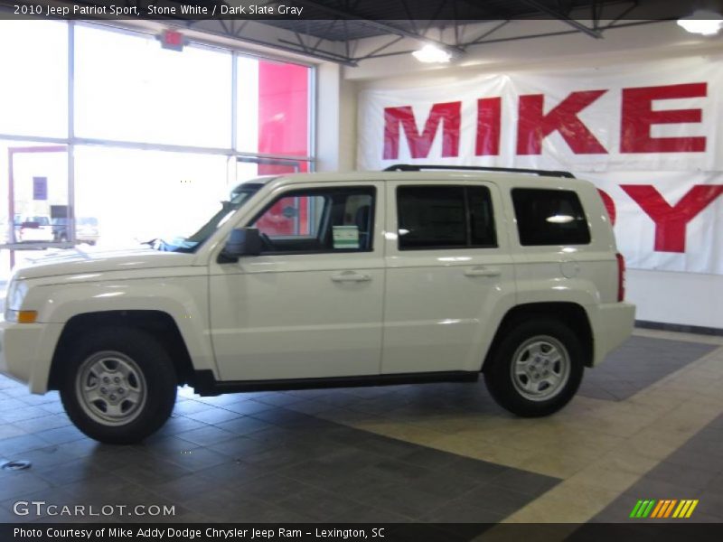 Stone White / Dark Slate Gray 2010 Jeep Patriot Sport