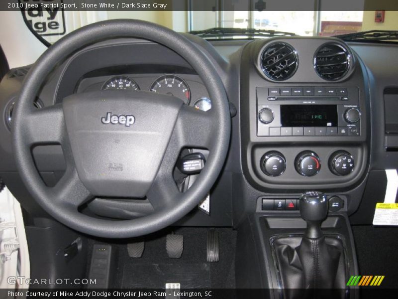 Stone White / Dark Slate Gray 2010 Jeep Patriot Sport