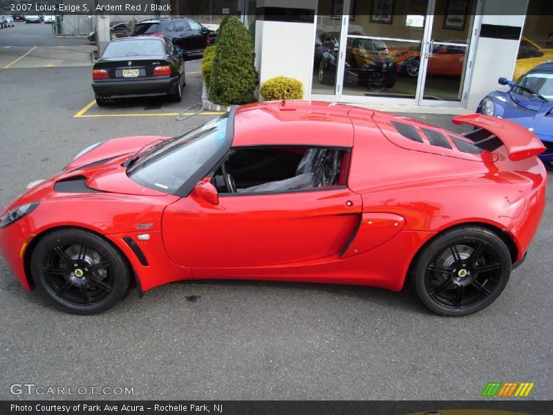 Ardent Red / Black 2007 Lotus Exige S