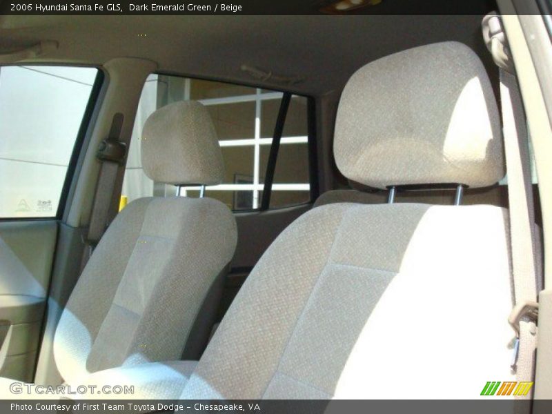 Dark Emerald Green / Beige 2006 Hyundai Santa Fe GLS