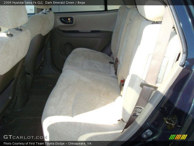 Dark Emerald Green / Beige 2006 Hyundai Santa Fe GLS